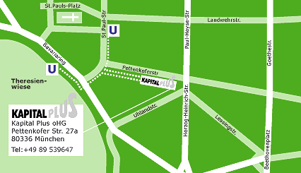 Standort von Kapital Plus Versicherungen in München